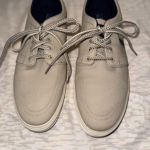 Ralph Lauren Men's Canvas Boat Shoes - Tan - Picture 1 of 6